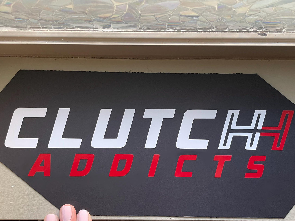 Manual Clutch Addicts Vinyl Decal: Mechanic Humor Car Sticker Save The Manuals
