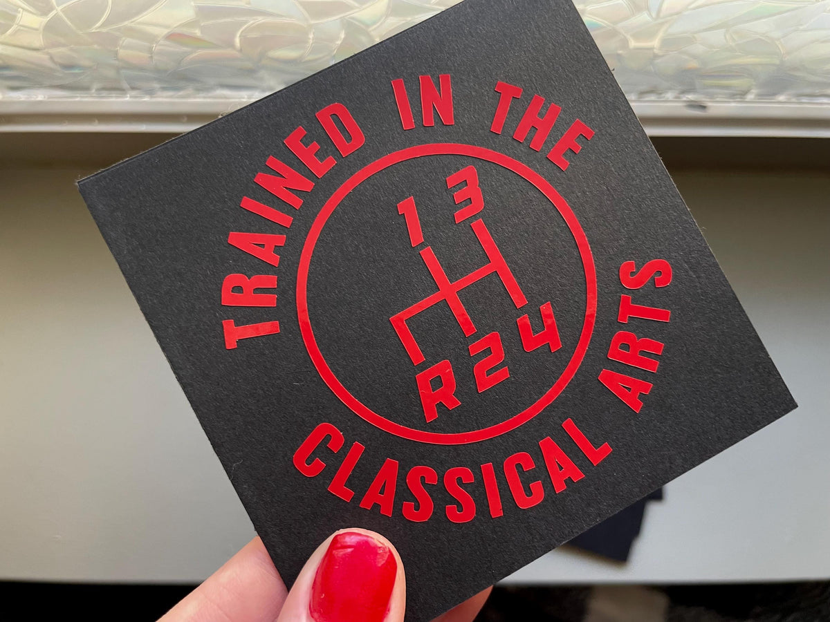 12 Patterns Manual Transmission Vinyl Decal: Mechanic Humor Car Sticker Save The Manuals 4RDL