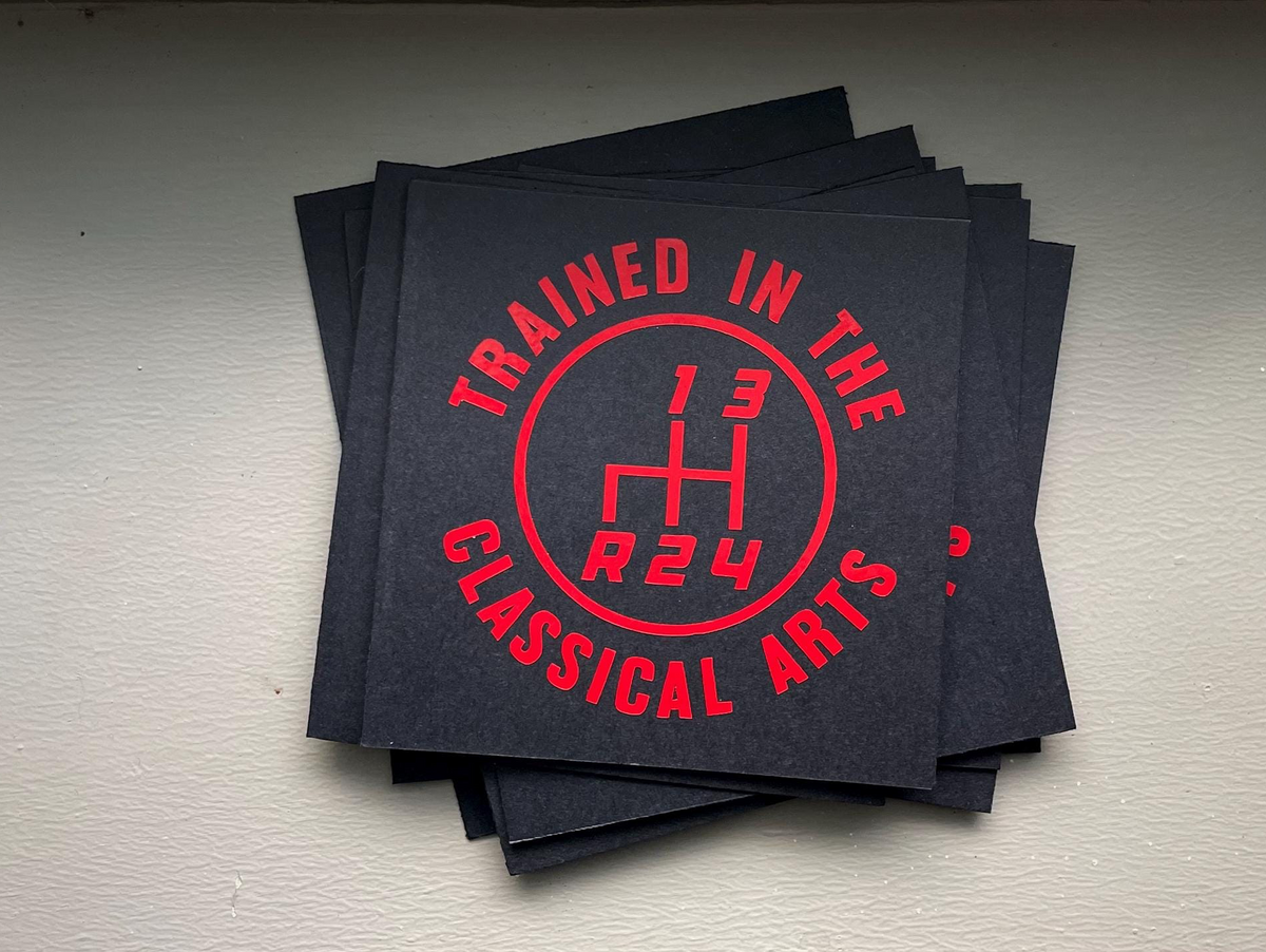 12 Patterns Manual Transmission Vinyl Decal: Mechanic Humor Car Sticker Save The Manuals 4RDL