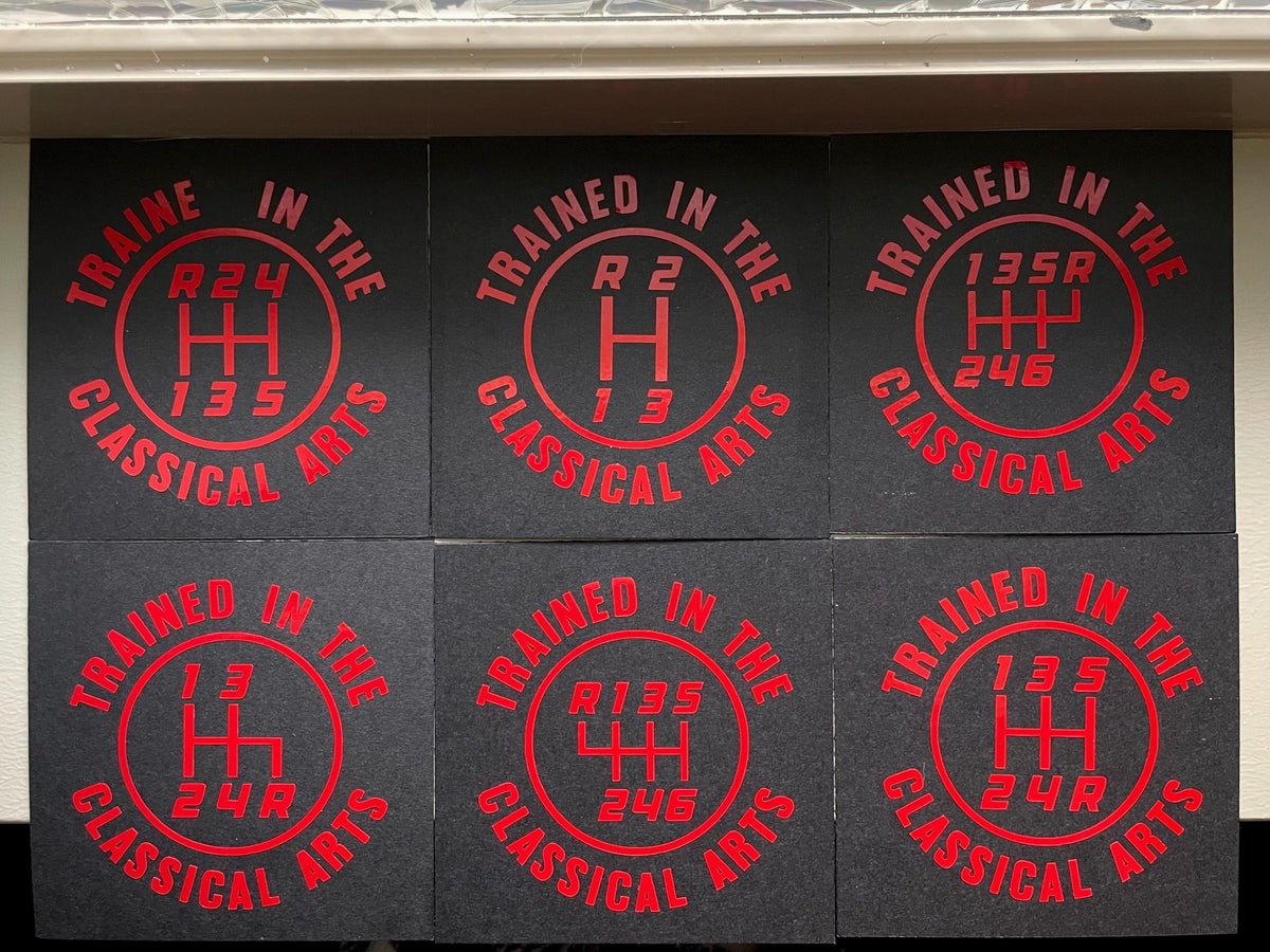 12 Patterns Manual Transmission Vinyl Decal: Mechanic Humor Car Sticker Save The Manuals 5RDR
