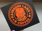 Lala Orange Vinyl Decal: Rainbow Brite Color Kids, Rainbow Land Coffee Label