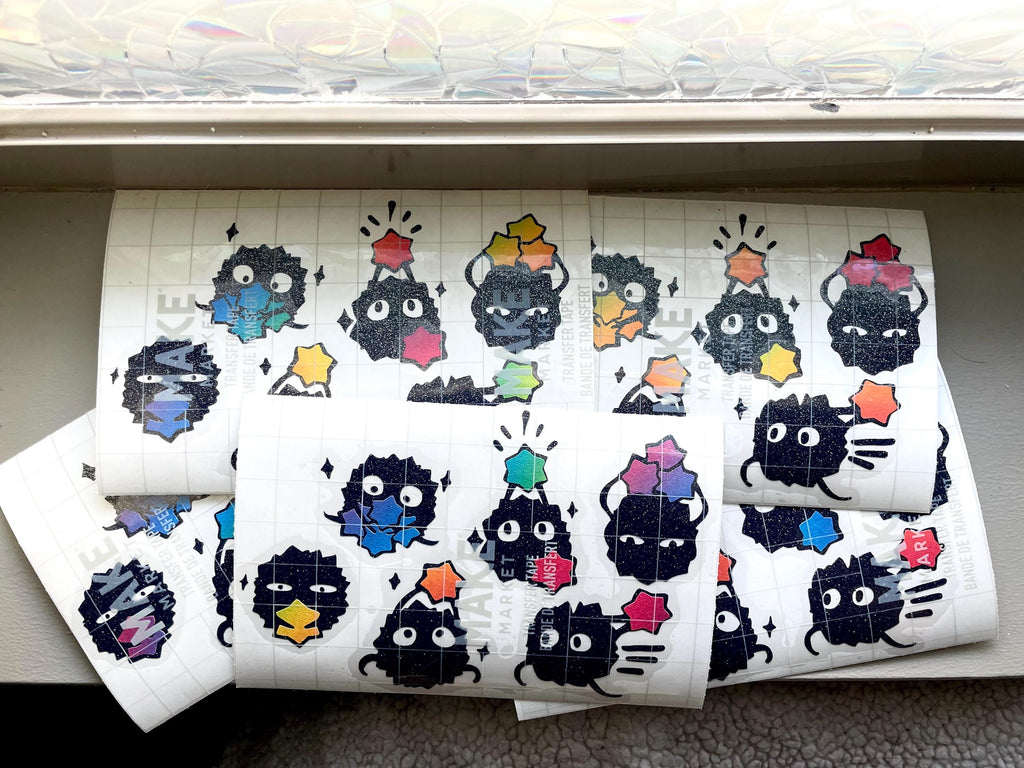 Autocollants en vinyle Soot Sprite : Autocollants pailletés de Spirited Away