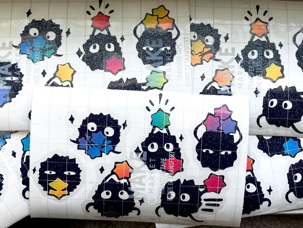 Autocollants en vinyle Soot Sprite : Autocollants pailletés de Spirited Away