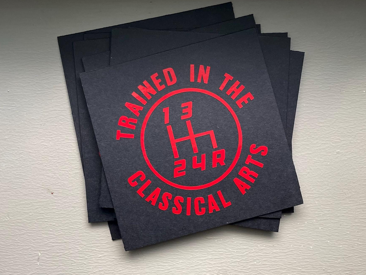 12 Patterns Manual Transmission Vinyl Decal: Mechanic Humor Car Sticker Save The Manuals 4RDR