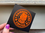 Lala Orange Vinyl Decal: Rainbow Brite Color Kids, Rainbow Land Coffee Label