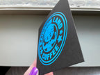 Buddy Blue Vinyl Decal: Rainbow Land Coffee Label