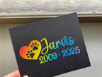 Pet Memorial Sticker Custom Rainbow Bridge Vinyl Decal