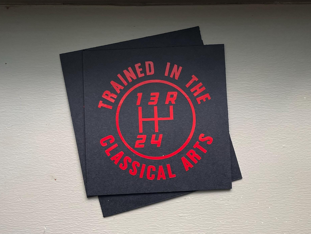 12 Patterns Manual Transmission Vinyl Decal: Mechanic Humor Car Sticker Save The Manuals 4RUR