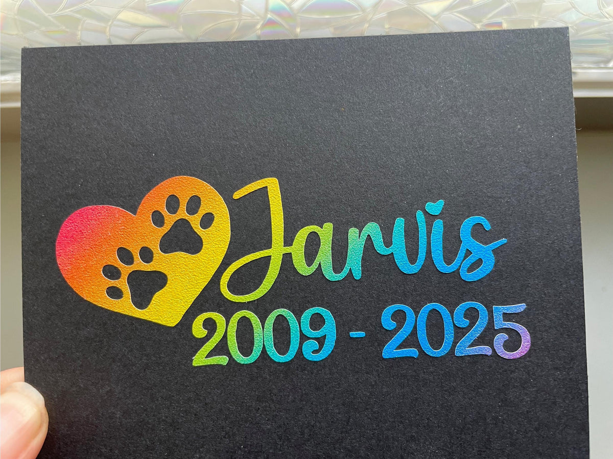 Pet Memorial Sticker Custom Rainbow Bridge Vinyl Decal