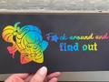 Autocollant en vinyle Rainbow Brite : Humour sarcastique de voiture FAFO