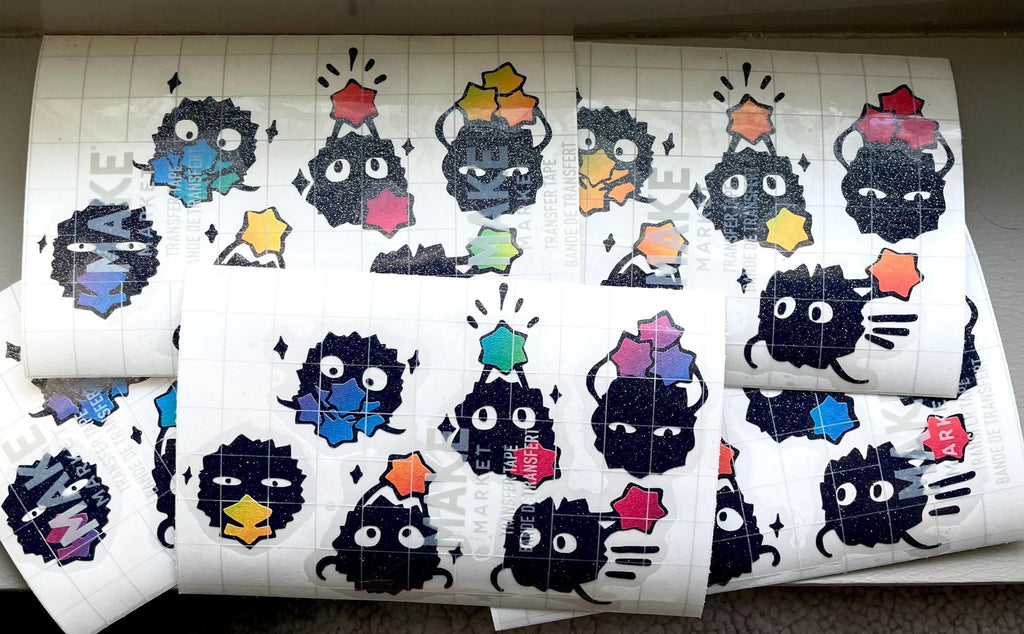 Autocollants en vinyle Soot Sprite : Autocollants pailletés de Spirited Away