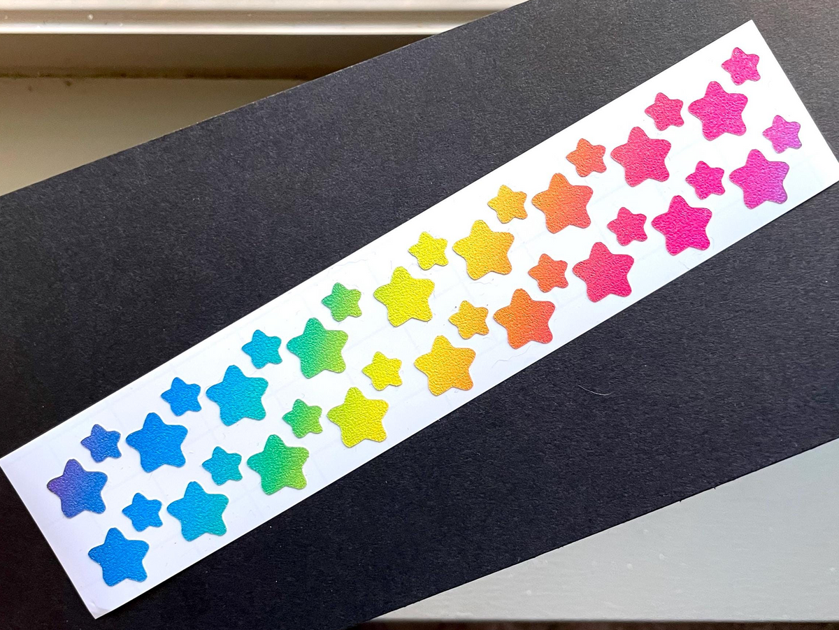 Rainbow Brite Star Sprinkles 36 Vinyl Decals - laptop notebook planner stationary calendar stickers Rainbow Land Crystal Sprinkles