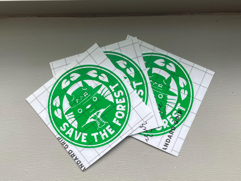 Save the Forest My Neighbor Totoro Vinyl Decal - cute Smokey The Bear decal - save our parks and forests