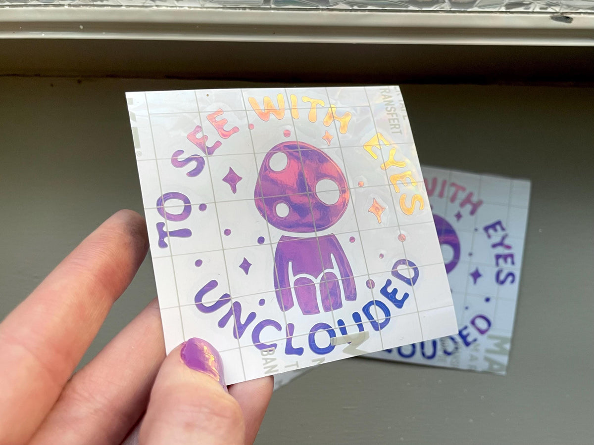 Princess Mononoke Kodama Decal: 'Eyes Unclouded' Laptop Sticker