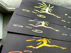 Howl's Moving Castle Vinyl Decal: Water running Star Children - 3pc set