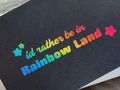 Autocollant en vinyle Rainbow Brite : Je préfère être dans Rainbow Land, autocollant pailleté
