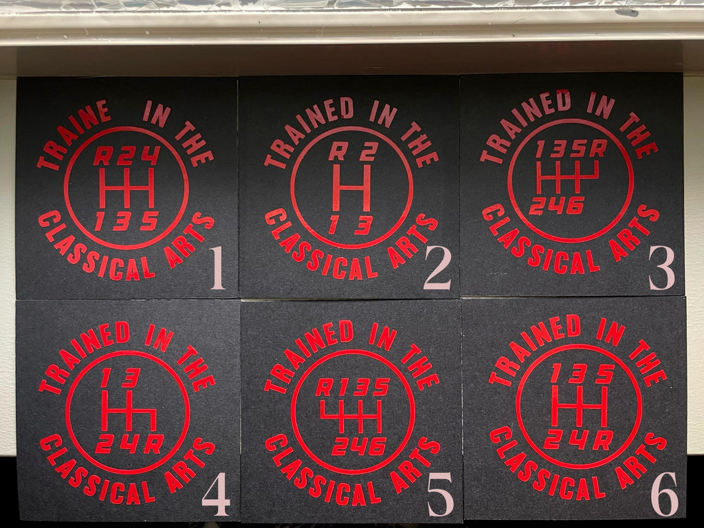 12 Patterns Manual Transmission Vinyl Decal: Mechanic Humor Car Sticker Save The Manuals 4RDR