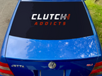 Manual Clutch Addicts Vinyl Decal: Mechanic Humor Car Sticker Save The Manuals