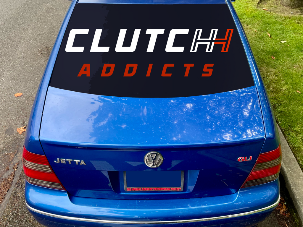 Manual Clutch Addicts Vinyl Decal: Mechanic Humor Car Sticker Save The Manuals