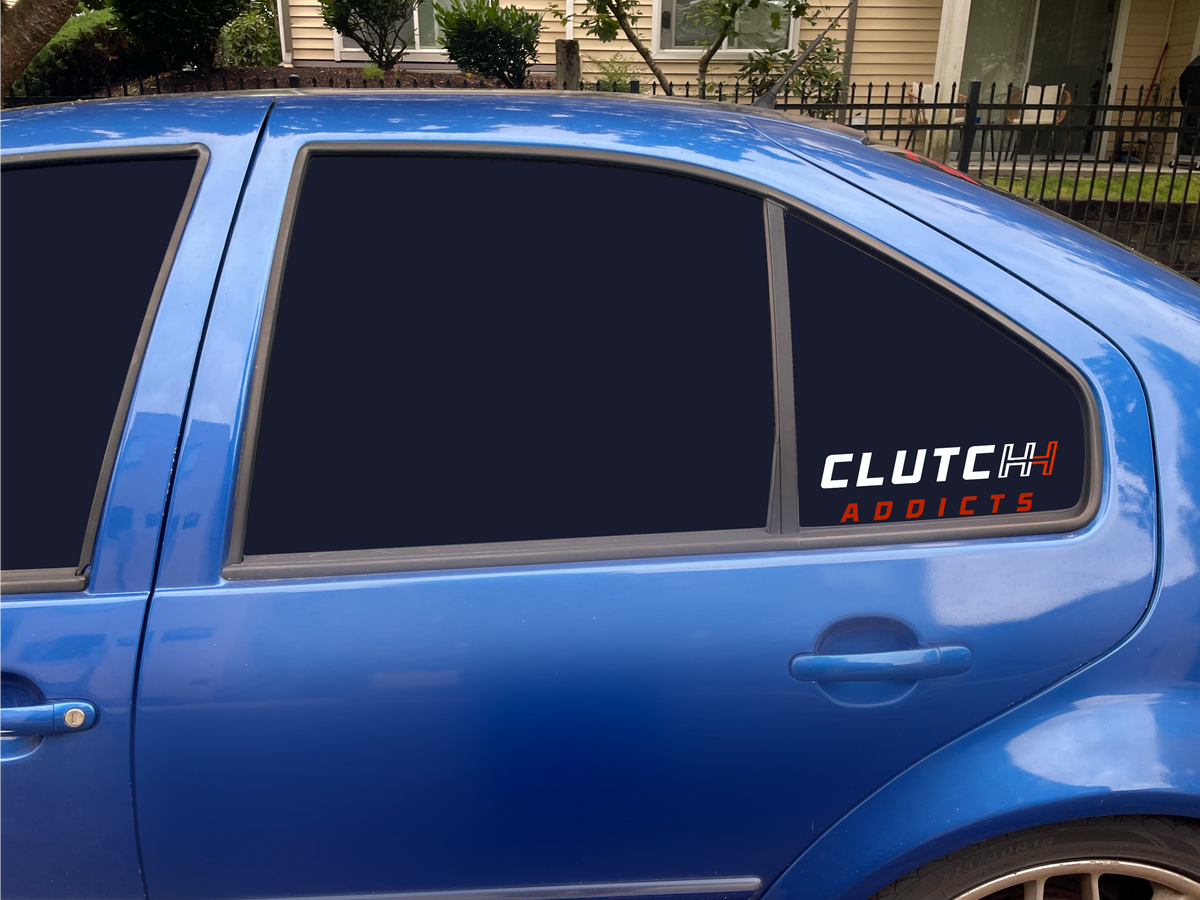 Manual Clutch Addicts Vinyl Decal: Mechanic Humor Car Sticker Save The Manuals