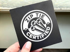 Autocollant en vinyle certifié Zip Tie : Humour de mécanicien, autocollant de voiture, Sauvez les manuels, décalques de fenêtres Euro domestiques VW AUDI BMW Ford Mercedes