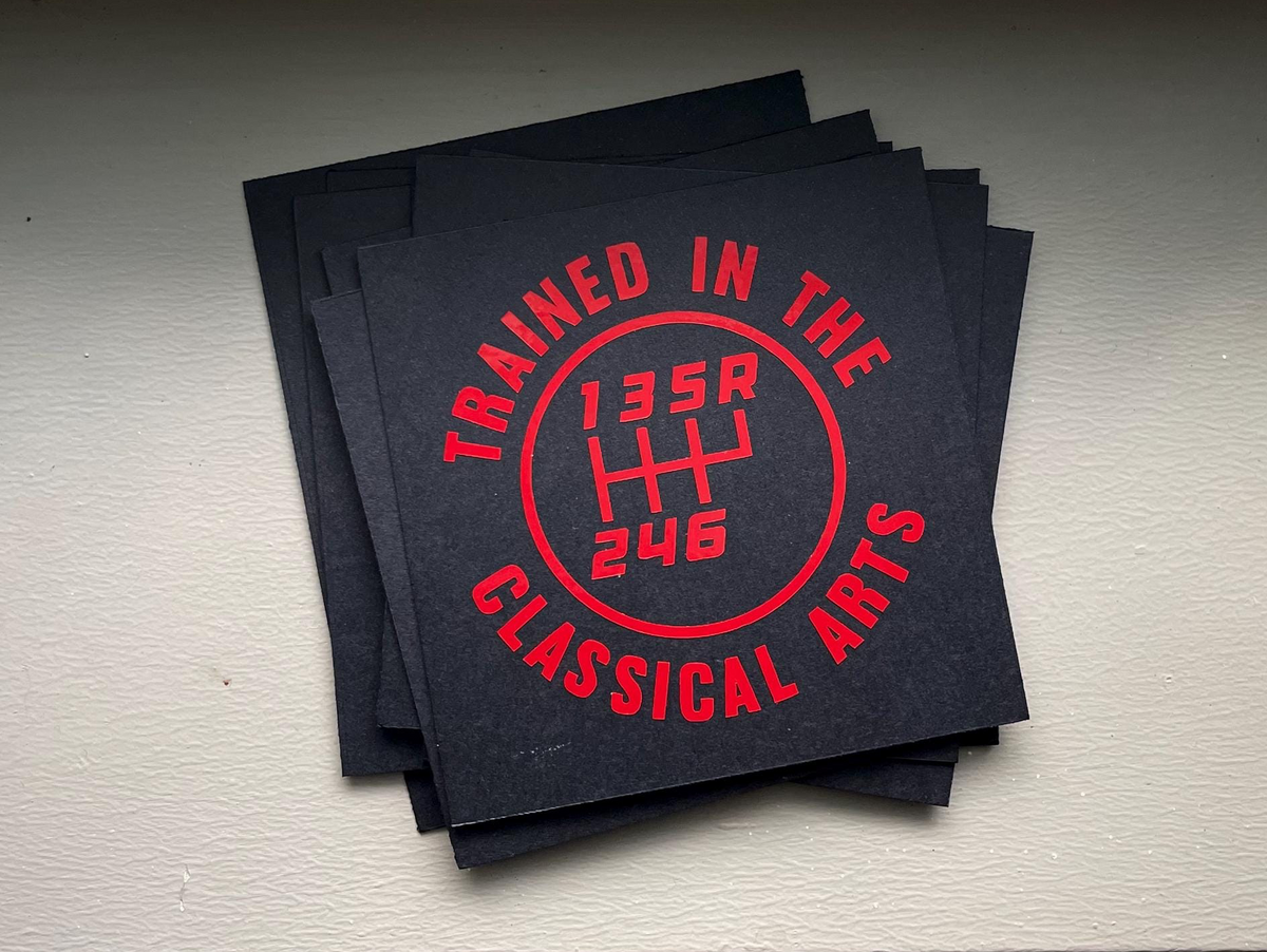 12 Patterns Manual Transmission Vinyl Decal: Mechanic Humor Car Sticker Save The Manuals 6RUR
