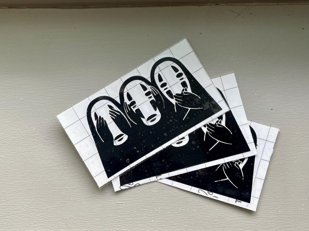 Autocollant en vinyle No Face de Spirited Away : Ne vois pas le mal Cheebee