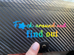 Autocollant en vinyle arc-en-ciel : Humour sarcastique de voiture, bouteille d'eau FAFO, ordinateur portable, scrapbooking