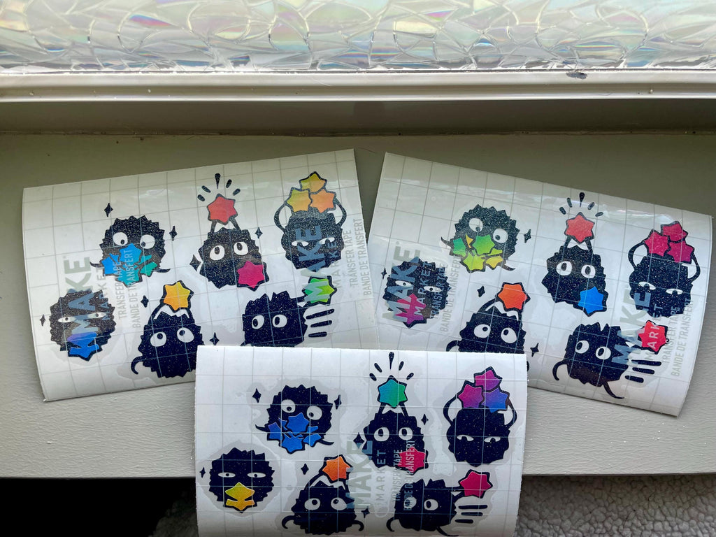 Autocollants en vinyle Soot Sprite : Autocollants pailletés de Spirited Away