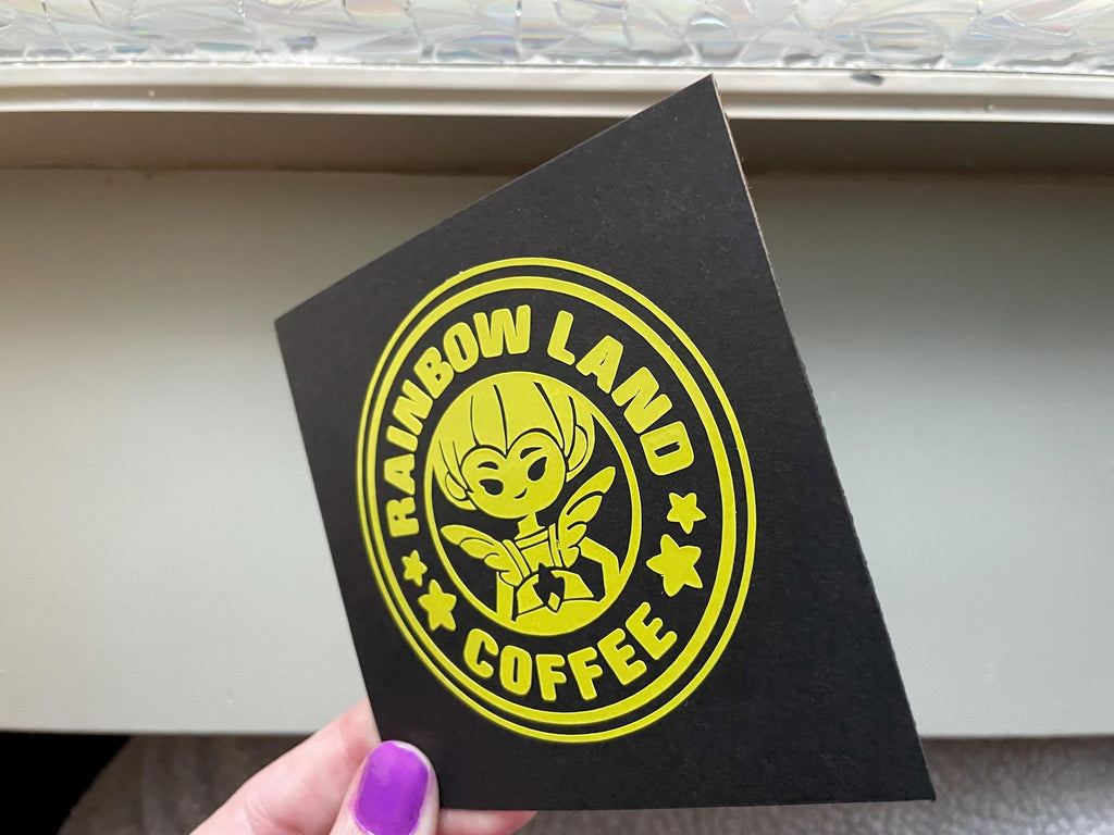 Canary Yellow Rainbow Brite Vinyl Decal - Laptop, Car, Water Bottle