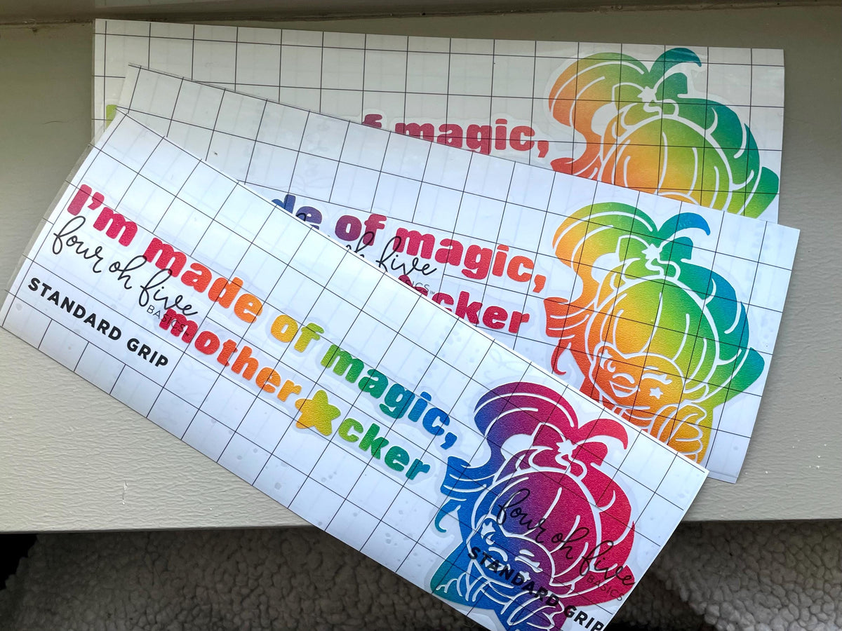 Rainbow Brite Vinyl Decal: I’m made of magic mf Sarcastic Car Humor