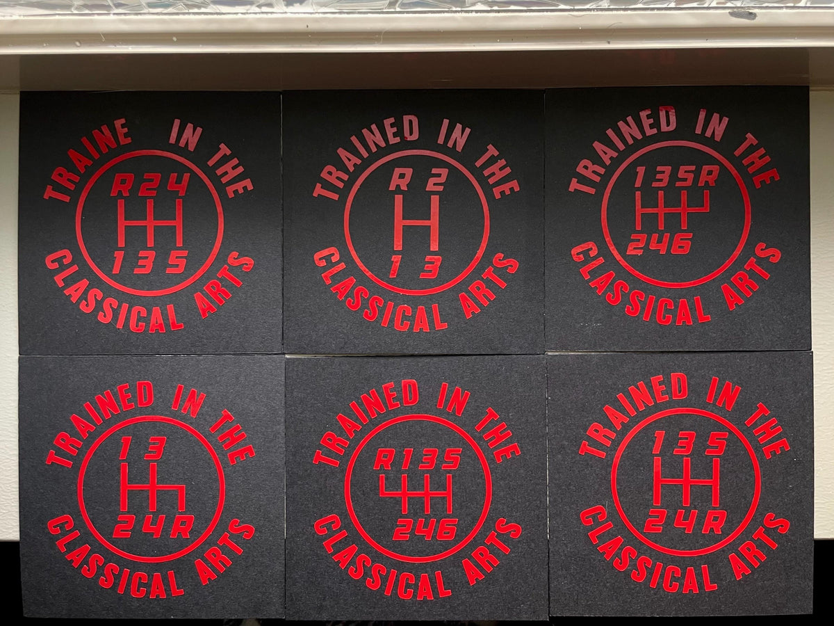 12 Patterns Manual Transmission Vinyl Decal: Mechanic Humor Car Sticker Save The Manuals 4RDR