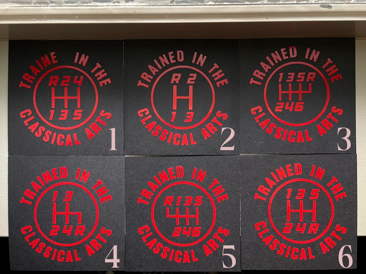 12 Patterns Manual Transmission Vinyl Decal: Mechanic Humor Car Sticker Save The Manuals 4RDL