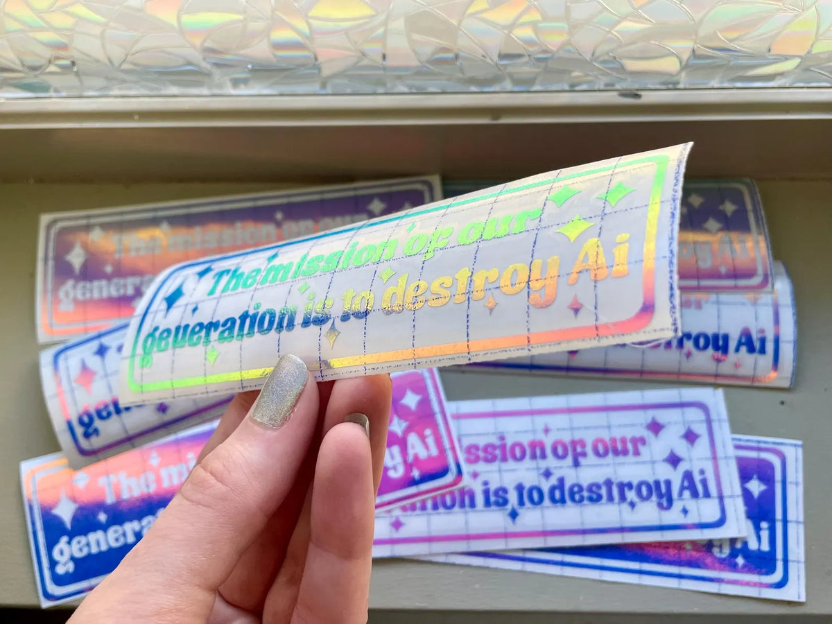 Ronny Chieng Harvard Speech Sticker – Support Real Artists Against Ai