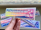 Ronny Chieng Harvard Speech Sticker – Support Real Artists Against Ai