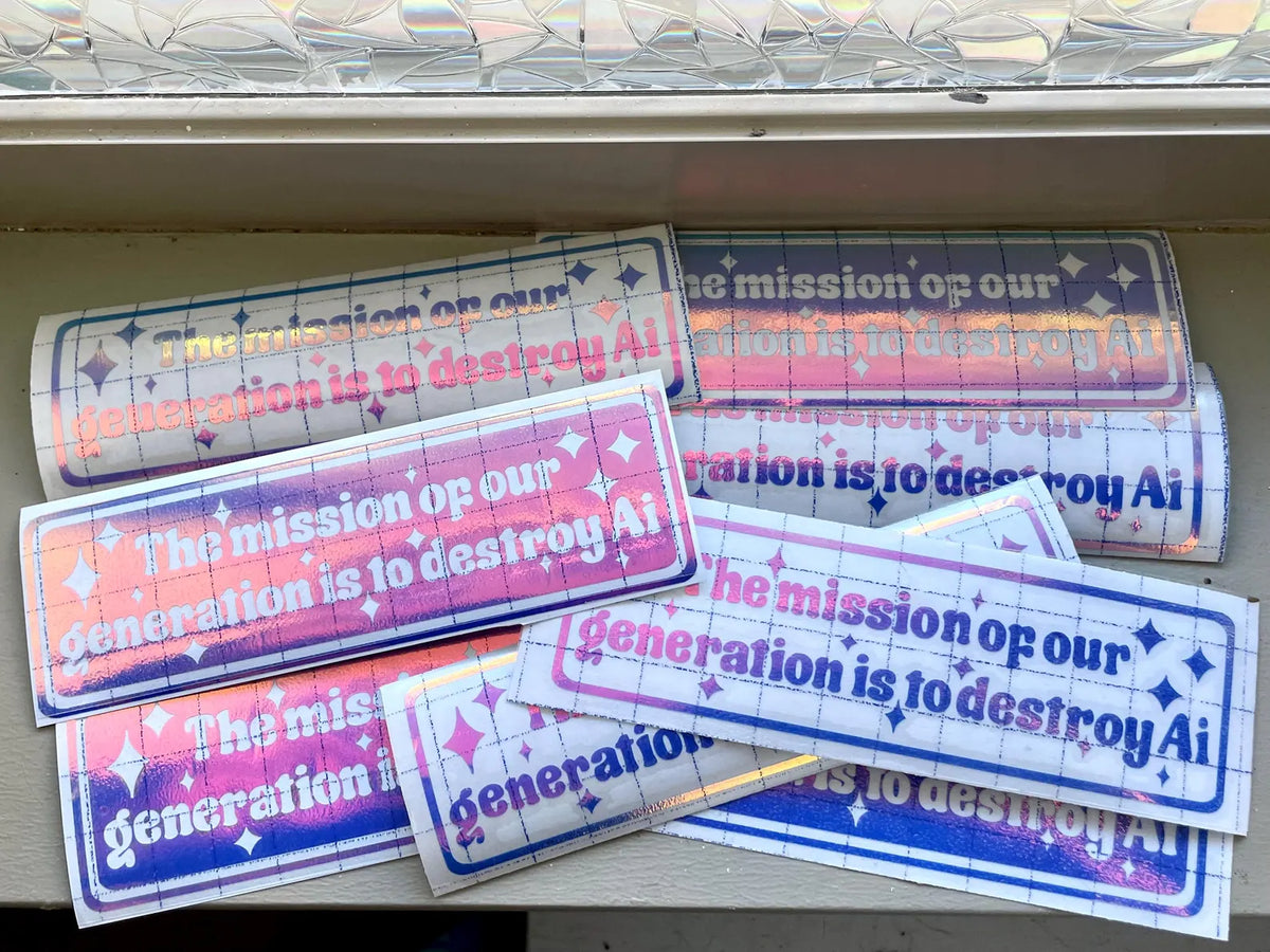 Ronny Chieng Harvard Speech Sticker – Support Real Artists Against Ai