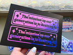 Ronny Chieng Harvard Speech Sticker – Support Real Artists Against Ai