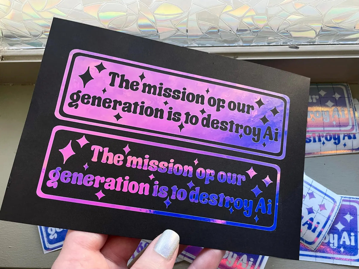 Ronny Chieng Harvard Speech Sticker – Support Real Artists Against Ai