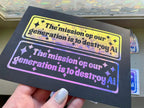 Ronny Chieng Harvard Speech Sticker – Support Real Artists Against Ai