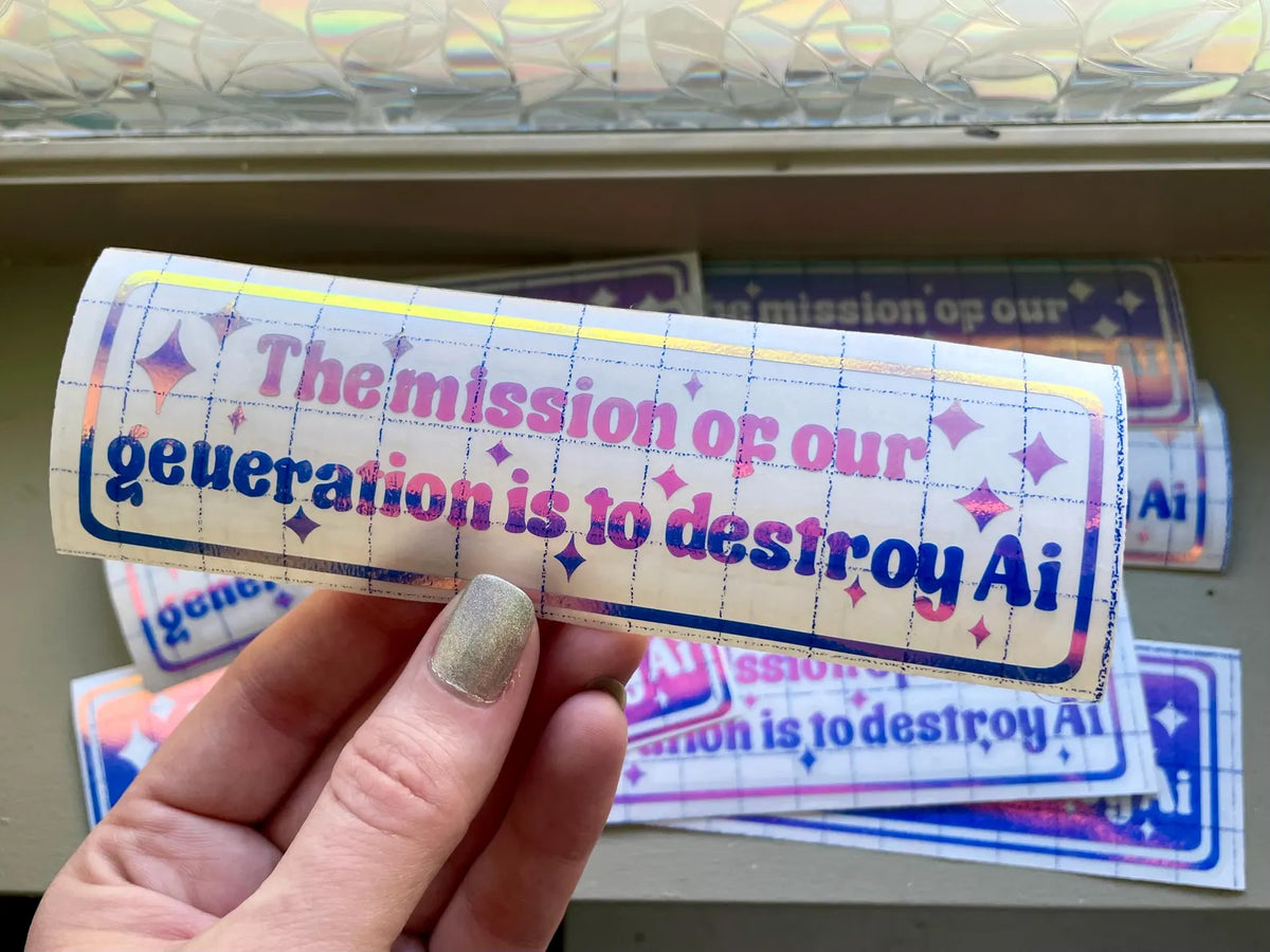 Ronny Chieng Harvard Speech Sticker – Support Real Artists Against Ai